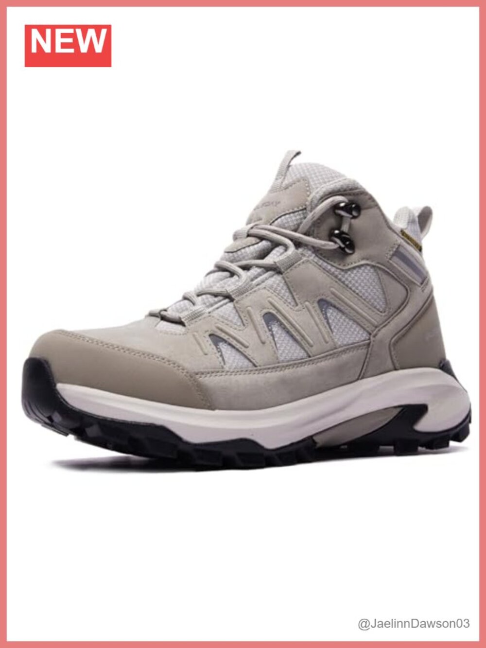 Waterproof Non-Slip Hiking Backpacking Boots Faux Leather Ankle High-Top